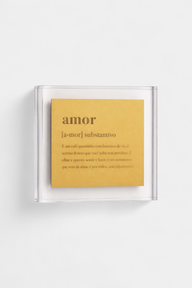 Quadro Definição Amor