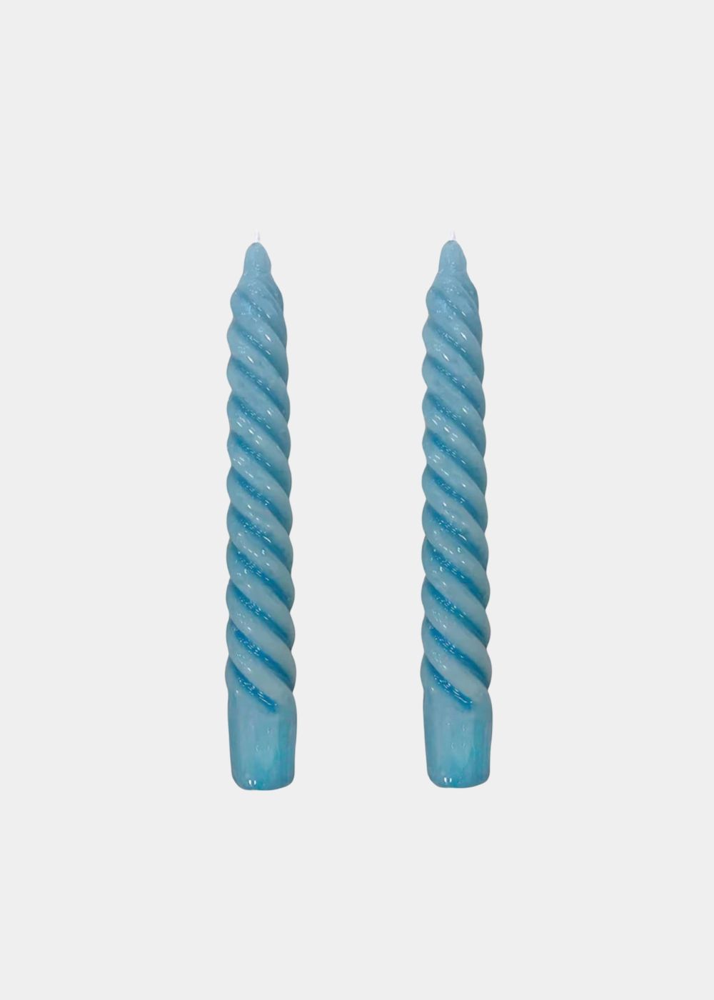 Vela Castiçal Twist Bold Azul Claro