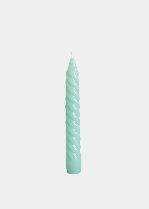 Vela Castiçal Zig Zag Verde Menta