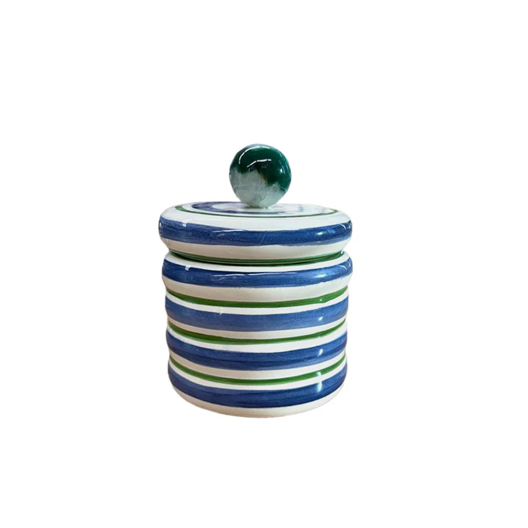 Pote Cerãmica Agata Azul P 3