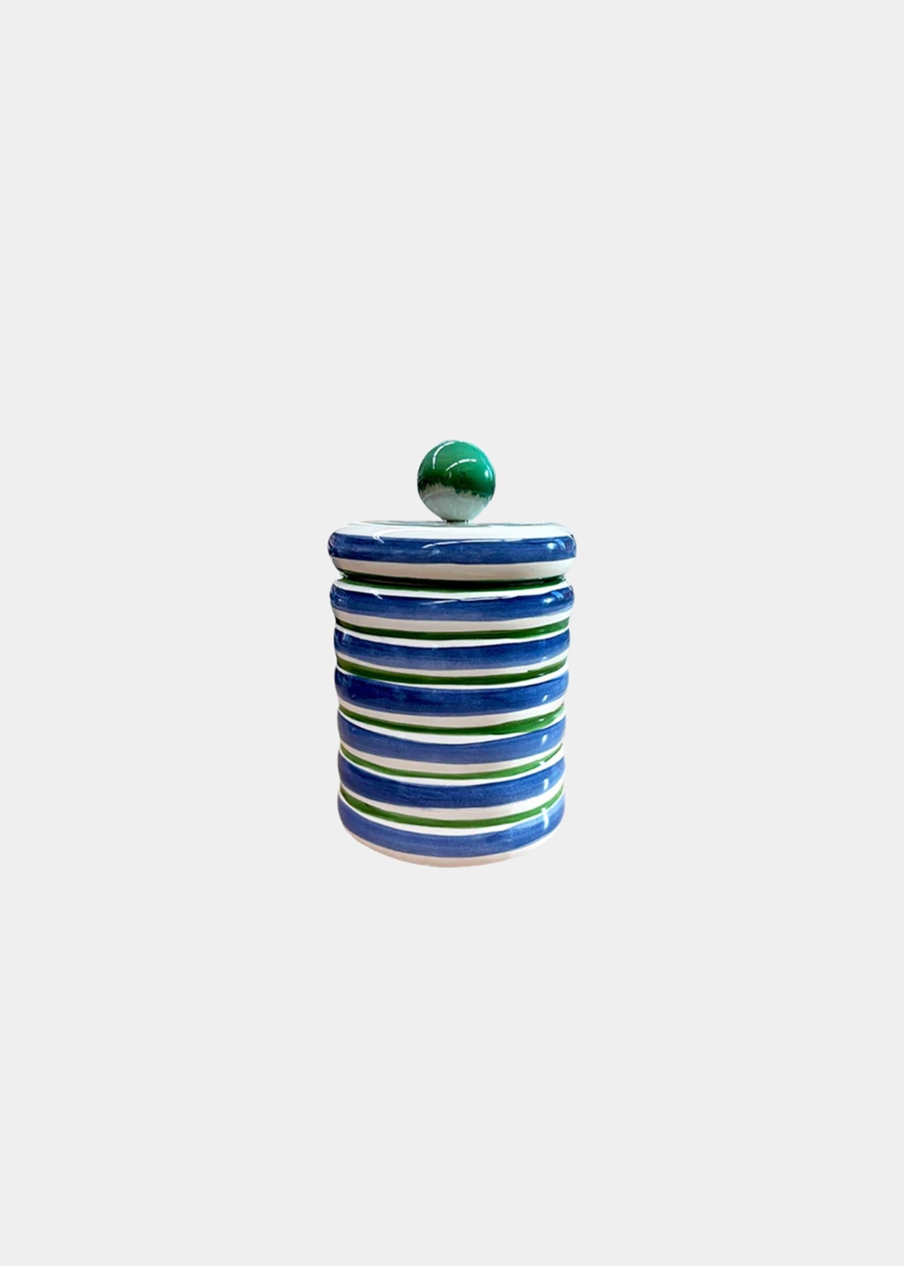 Pote Cerãmica Agata Azul M 2