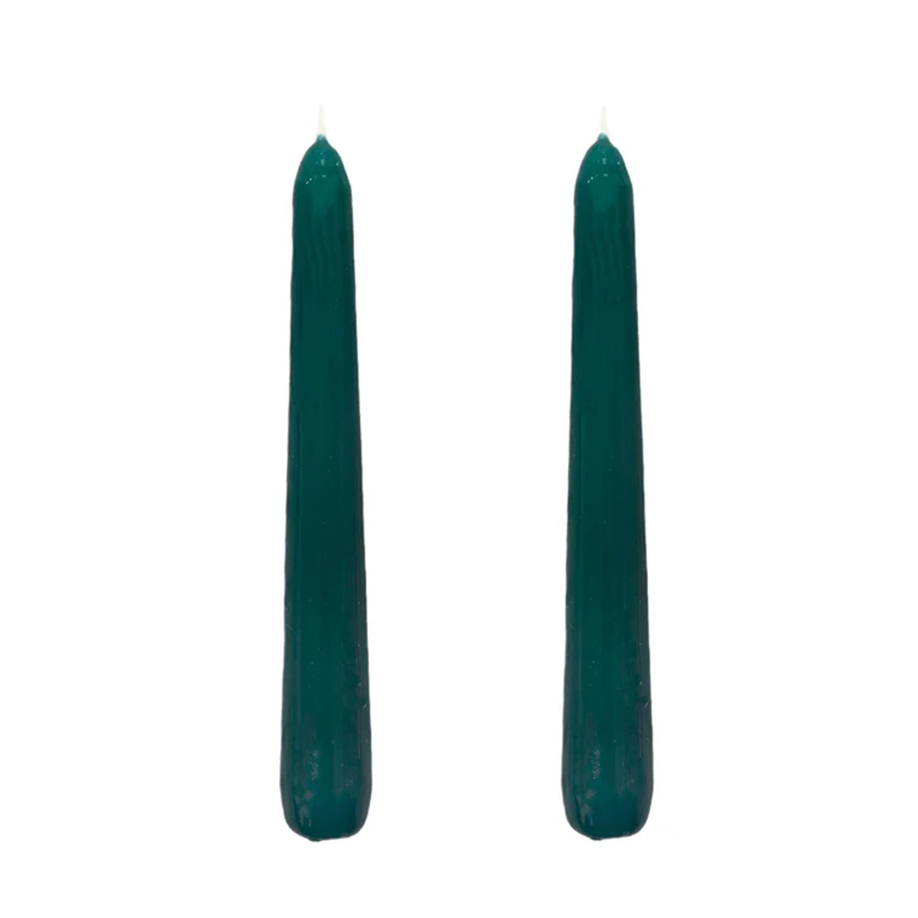 Dupla Vela Castiçal Cônica Verde Escuro P 2