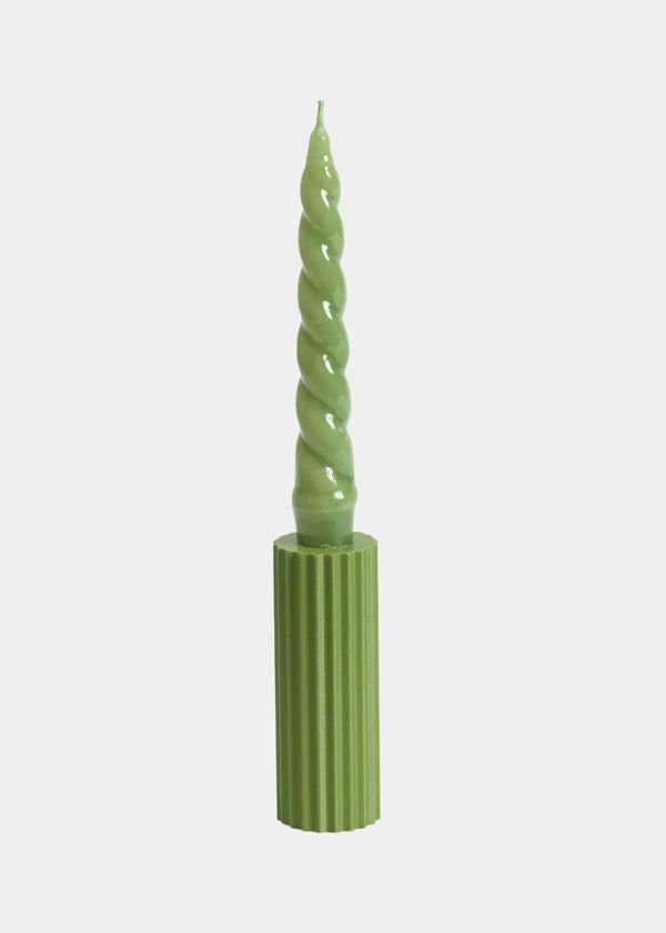 Castiçal Wave 3D G Verde Musgo