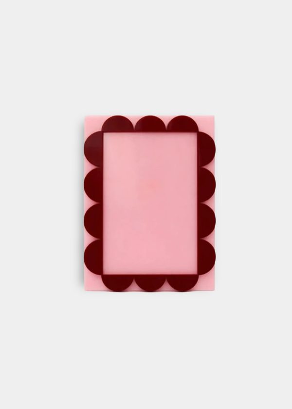Porta Retrato Ondas Rosa Claro