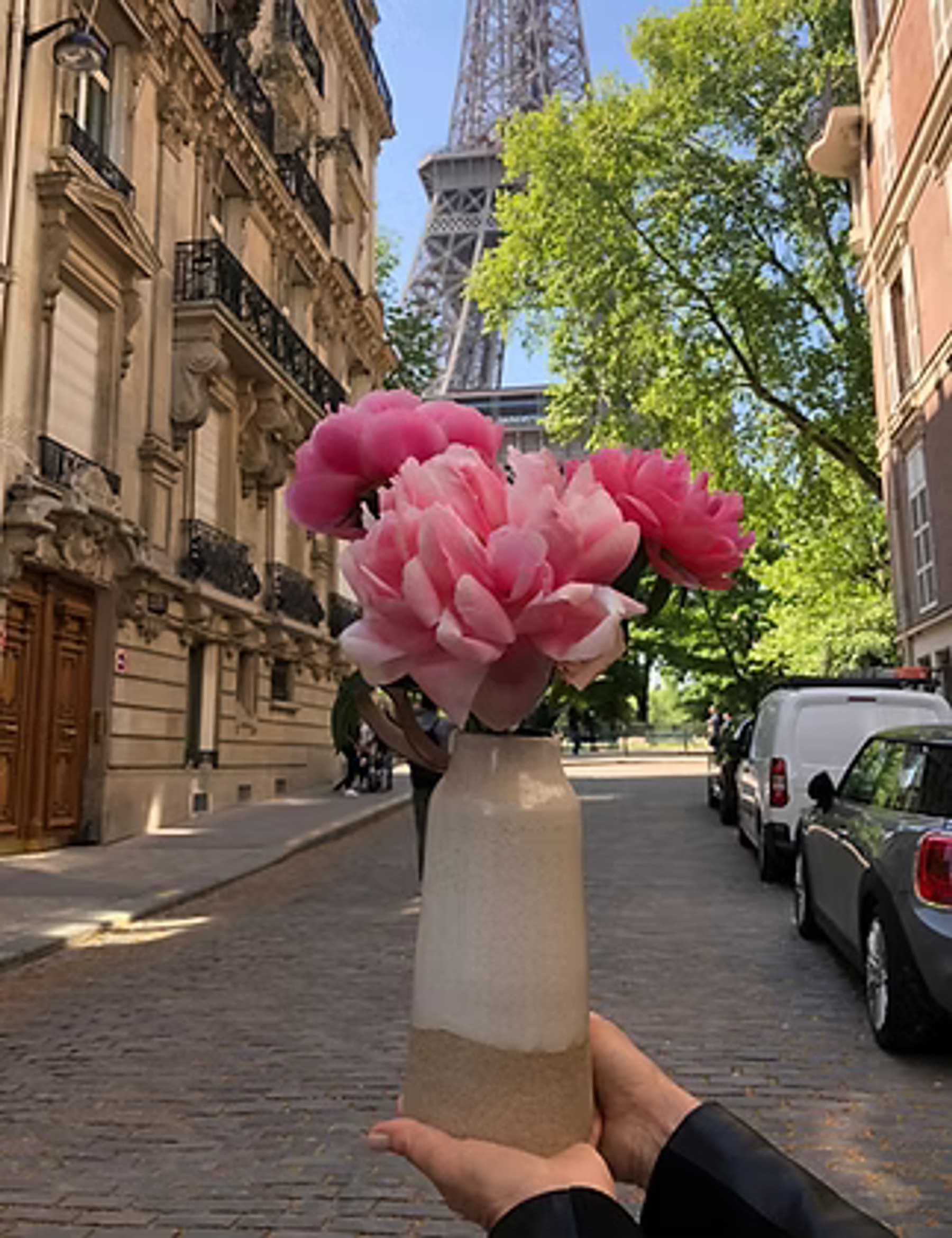 Vaso De Cerâmica Areia Com Couro - Médio 2