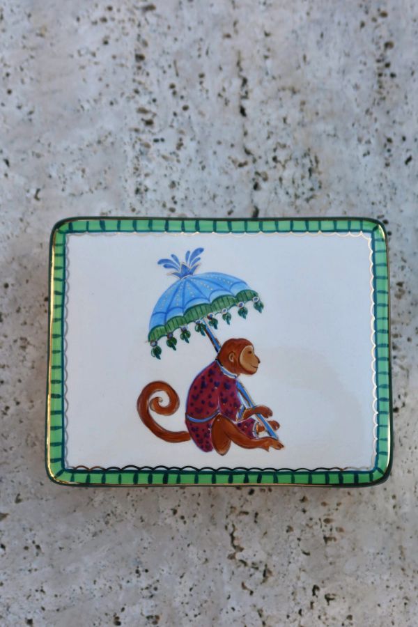 Caixa Decorativa Monkey Umbrella