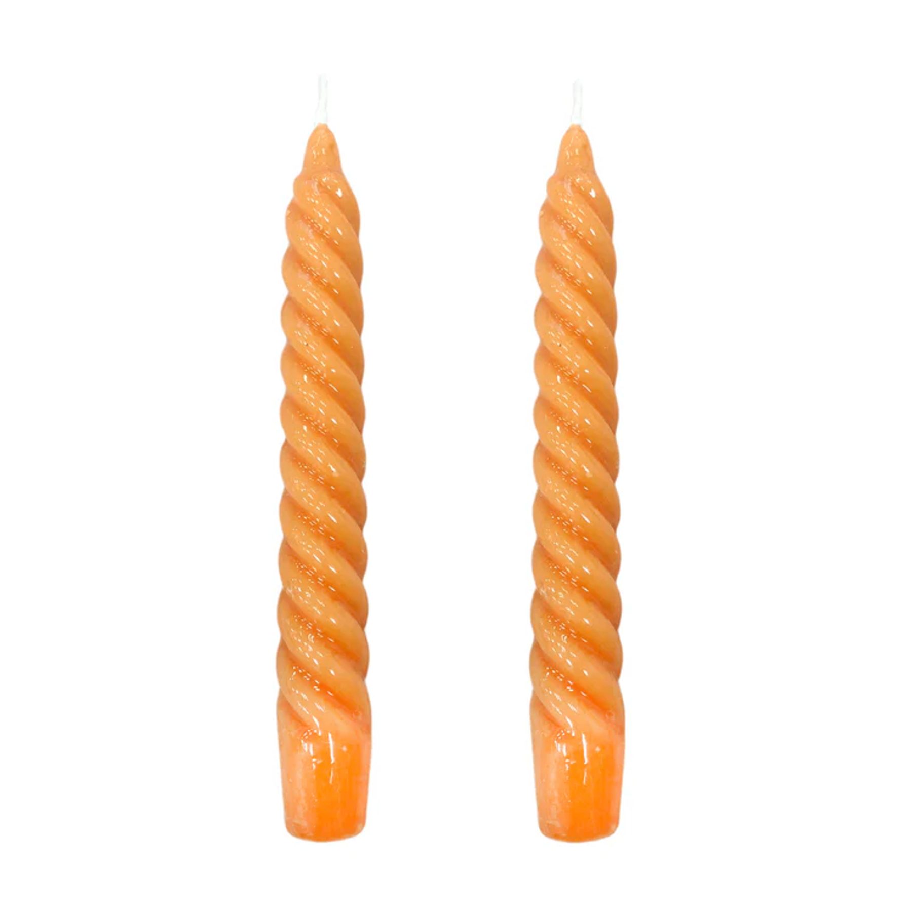 Vela Castiçal Twist Bold Laranja 1