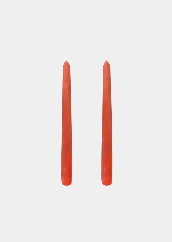 Dupla Vela Castiçal Cônica Terracota G