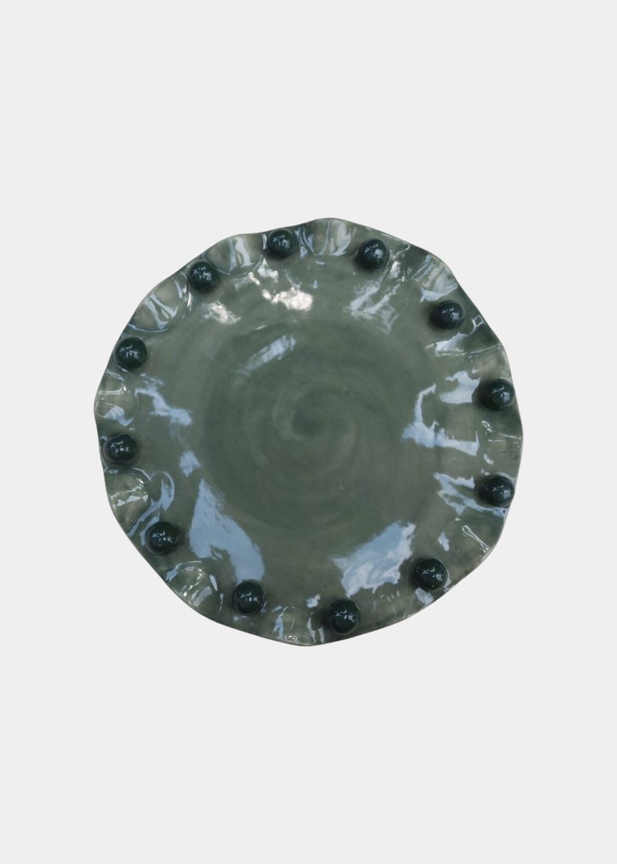 Travessa Ruffled Verde Basil