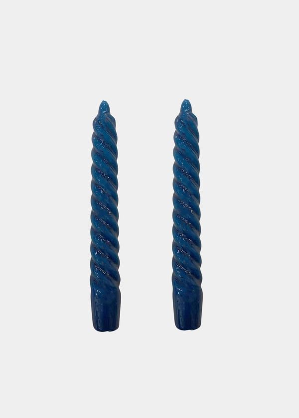 Vela Castiçal Twist Bold Azul Marinho