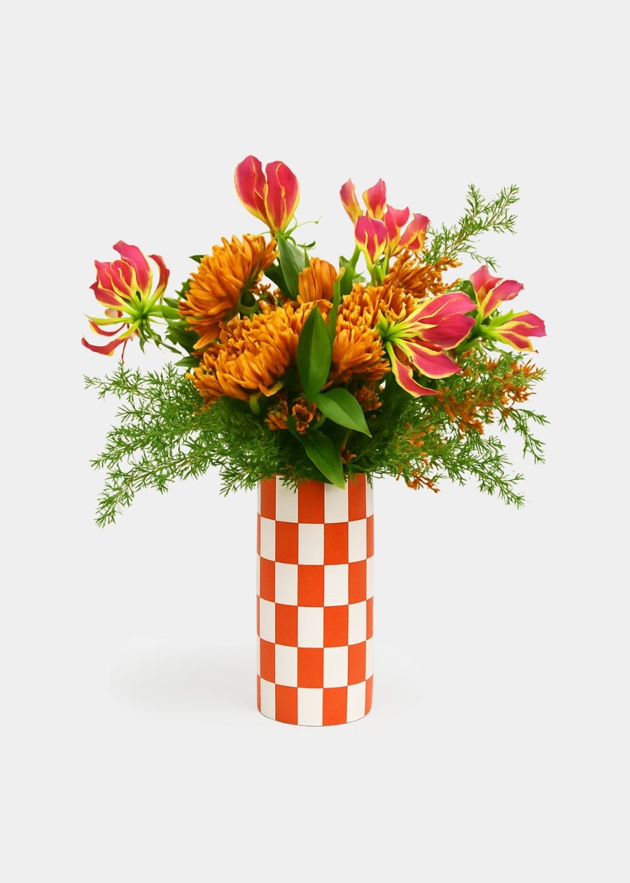 Vaso Checkaholic Laranja