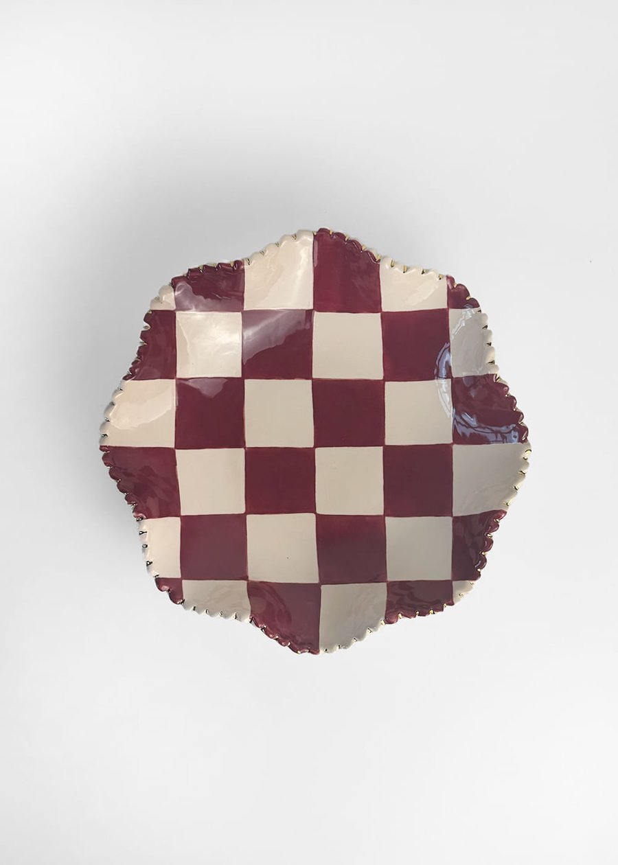 Travessa Checkaholic Cherry