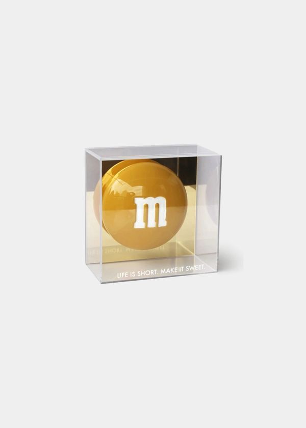 Escultura M&M Mostarda Na Caixa