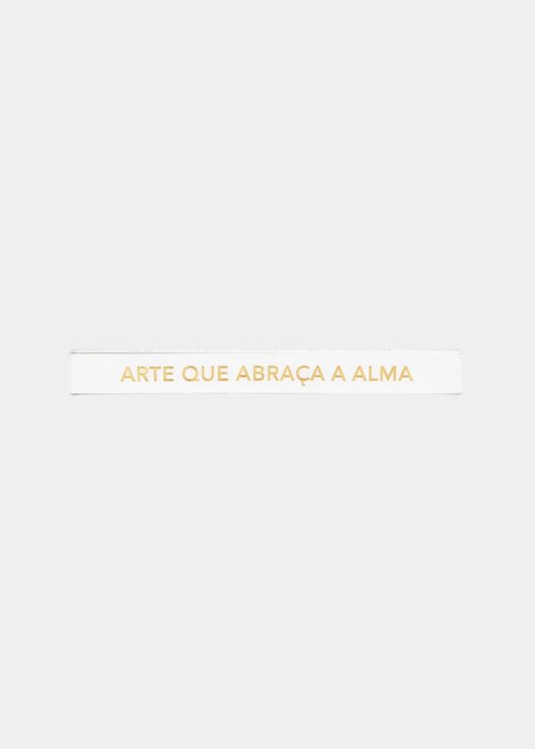 Adorno Régua "Arte Que Abraça A Alma" 40cm