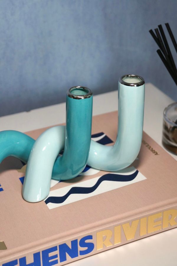 Vaso Twisted Acqua Blues