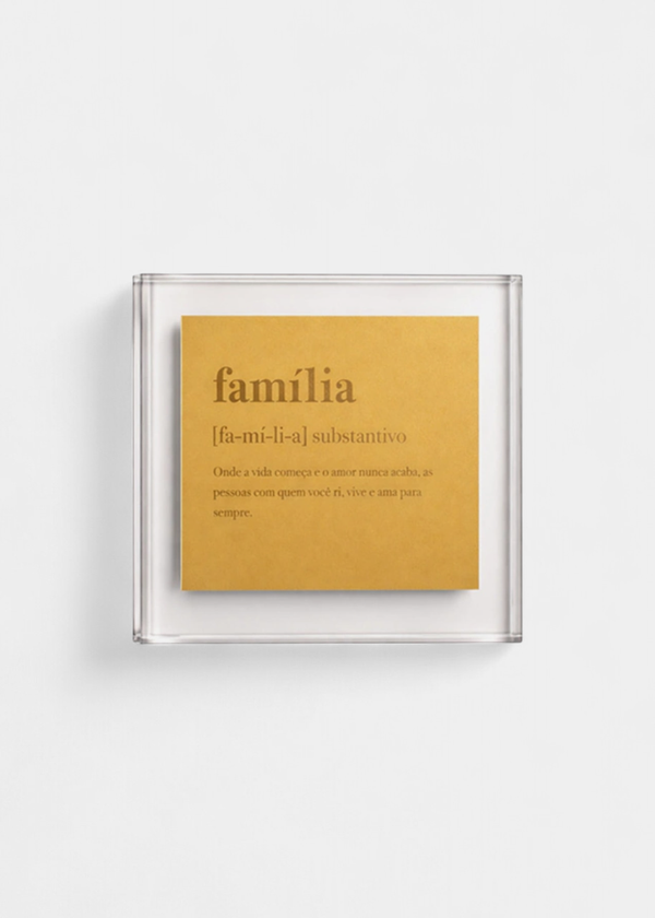 Quadro Definição Família