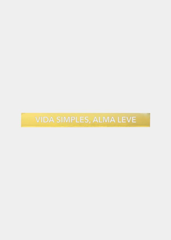 Adorno Régua Duo "Vida Simples, Alma Leve" 40cm