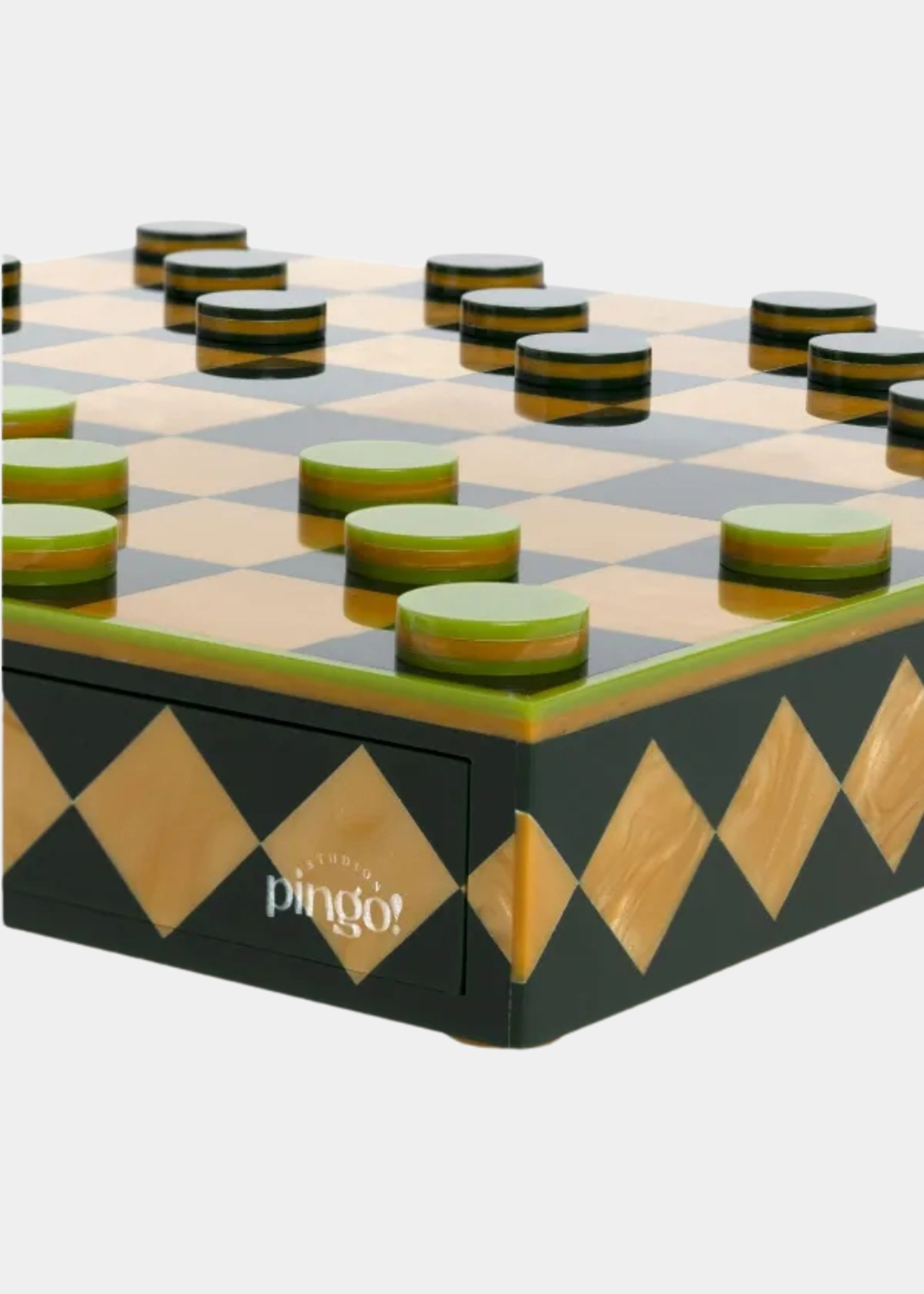 Jogo De Damas Golden Green 2