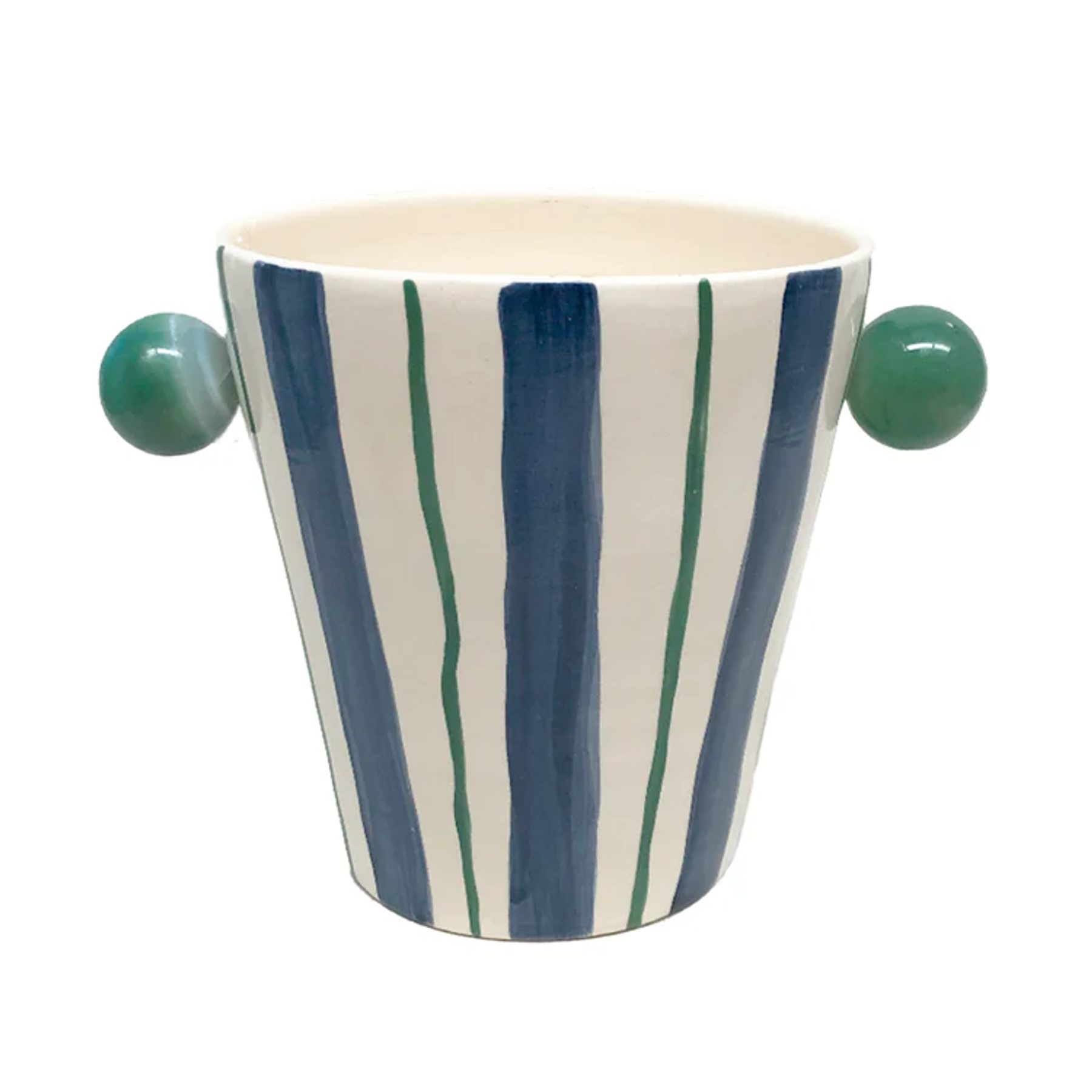 Balde de Gelo Cerâmica Agata Azul 2