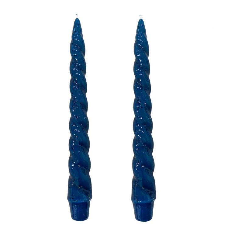 Dupla Vela Castiçal Nuvem Azul Marinho