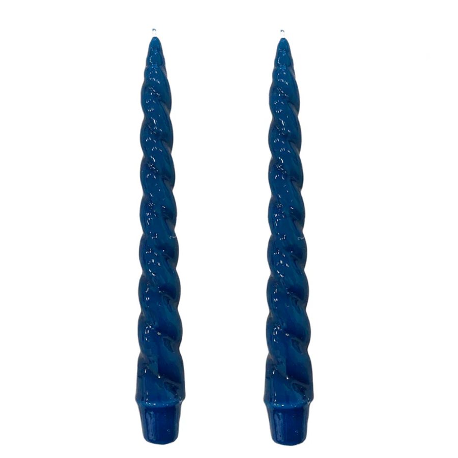 Dupla Vela Castiçal Nuvem Azul Marinho
