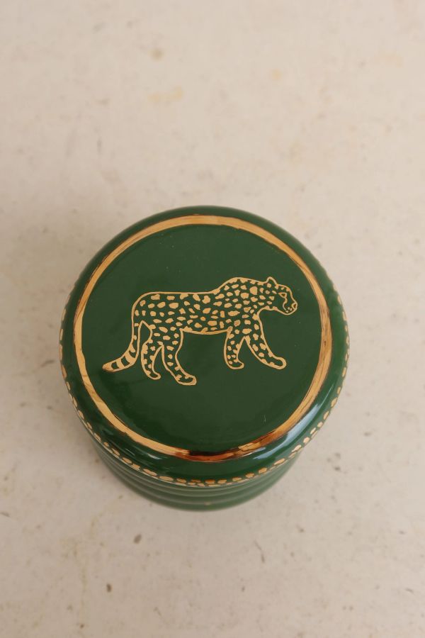 Potiche Com Vela Gold Jaguar