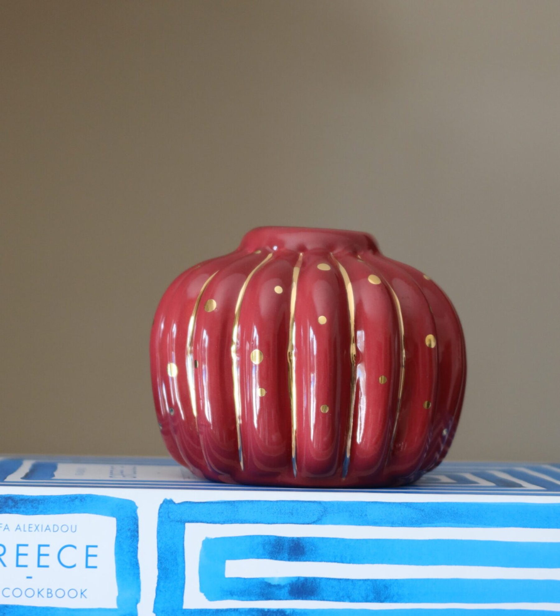 Vaso Gold Illusion Bordô 3