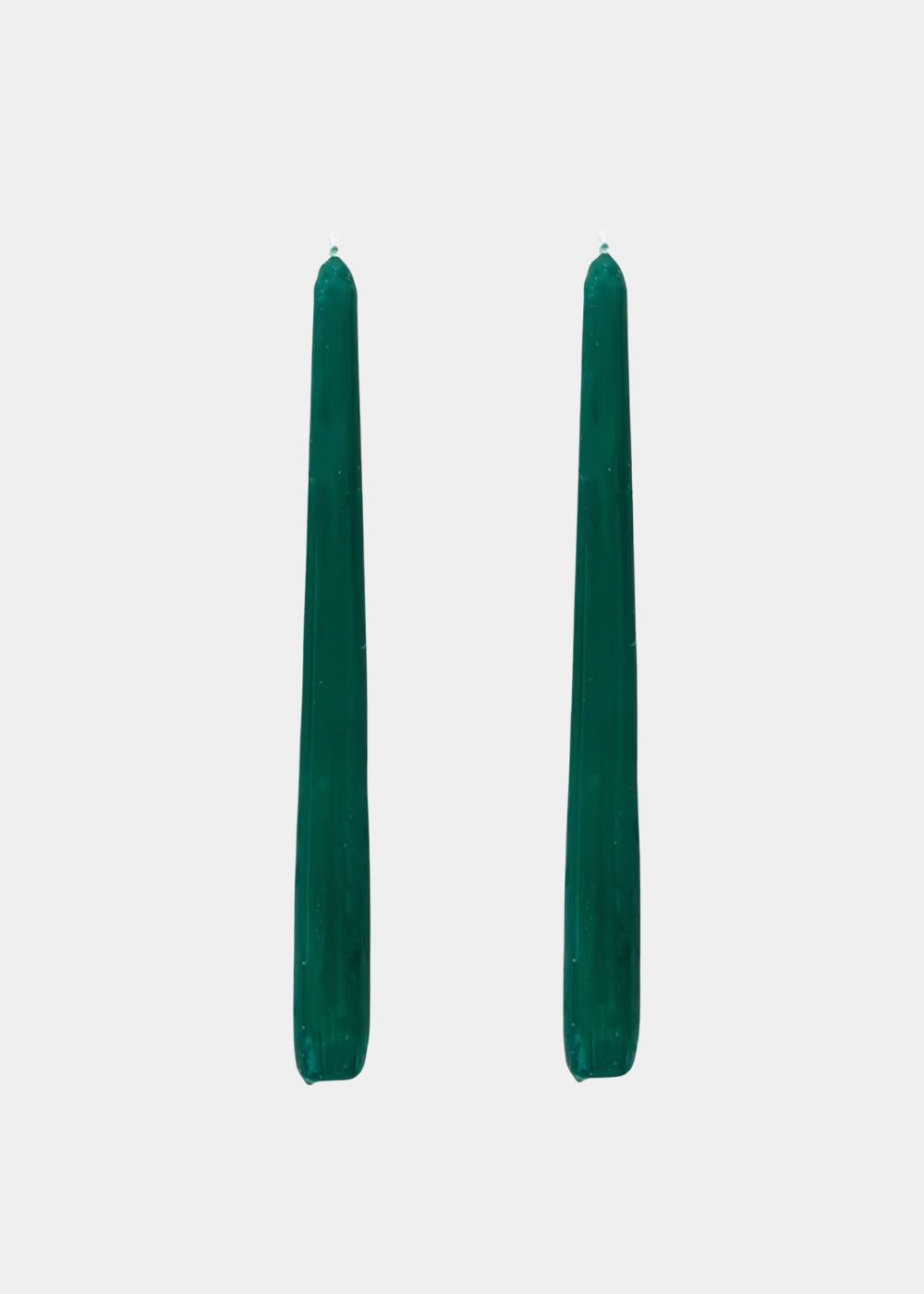 Dupla Vela Castiçal Cônica Verde Escuro G