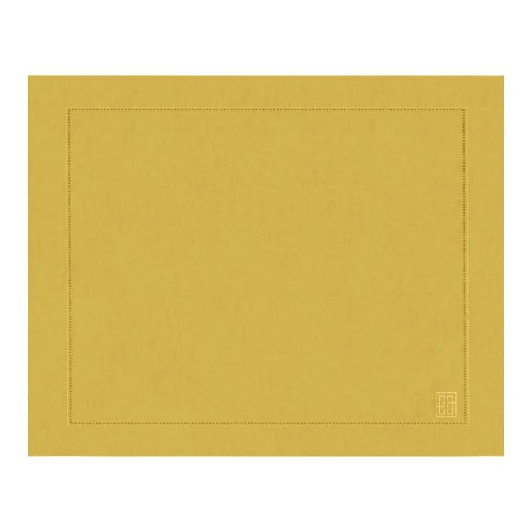 Jogo Americano Linho Puro Amarelo