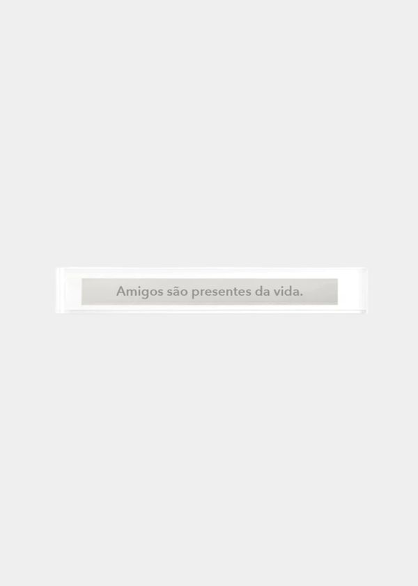 Adorno Régua Plaquinha "Amigos" 30cm