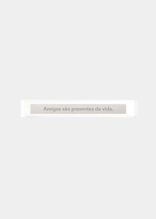 Adorno Régua Plaquinha "Amigos" 30cm