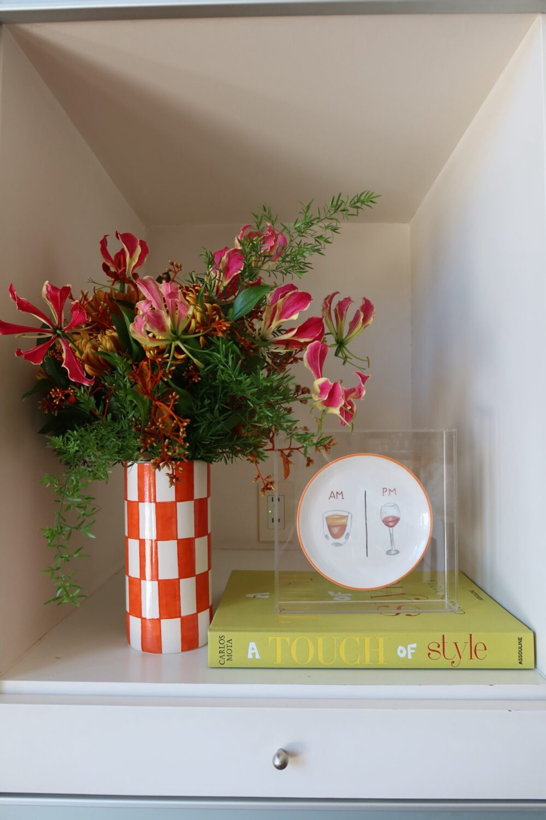 Quadro Acrylic Piece AM.PM – Borda Laranja 3