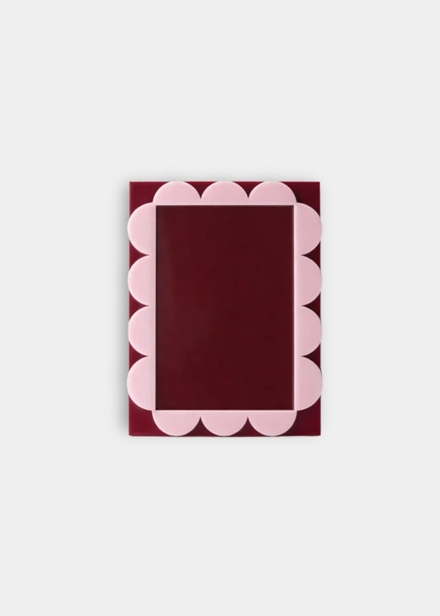 Porta Retrato Ondas Vinho