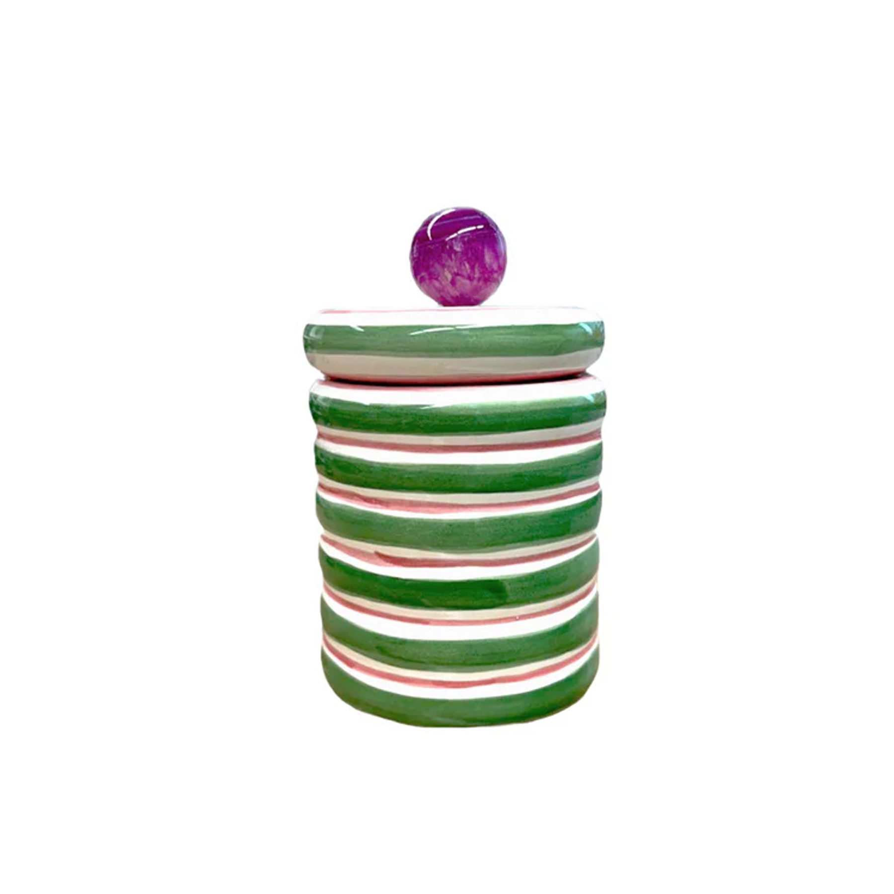 Pote Cerãmica Agata Verde M 2