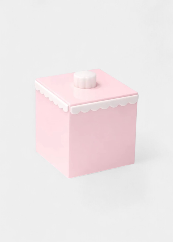 Pote Ondas Rosa Bebê Com Tampa