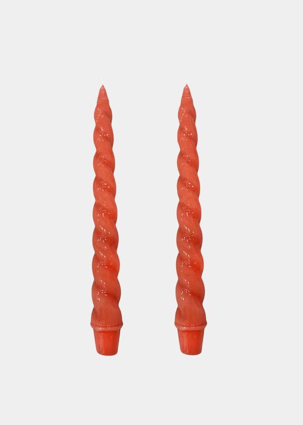 Dupla Vela Castiçal Nuvem Terracota
