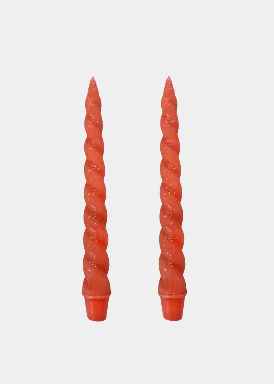 Dupla Vela Castiçal Nuvem Terracota