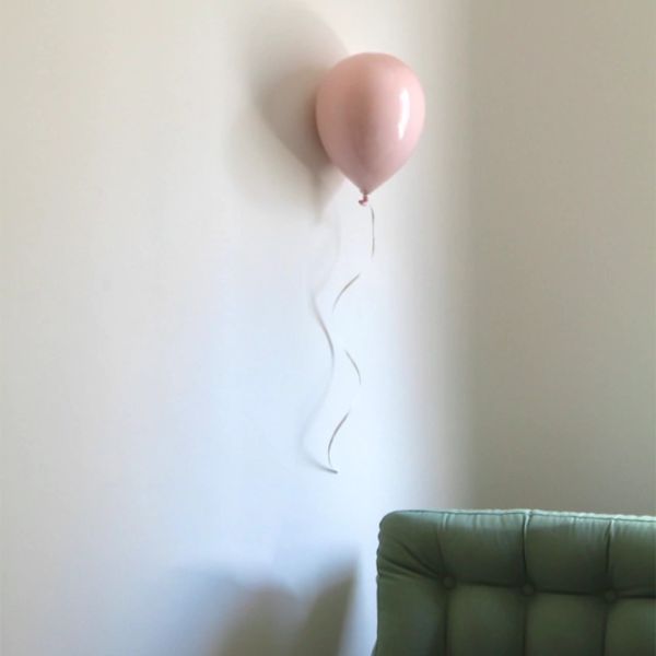 Escultura Balão Rosa Claro