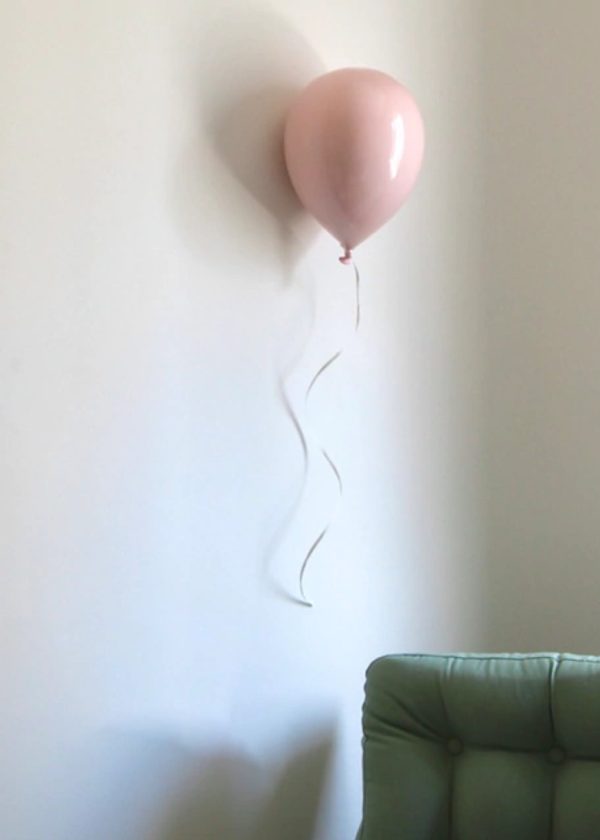 Escultura Balão Rosa Claro