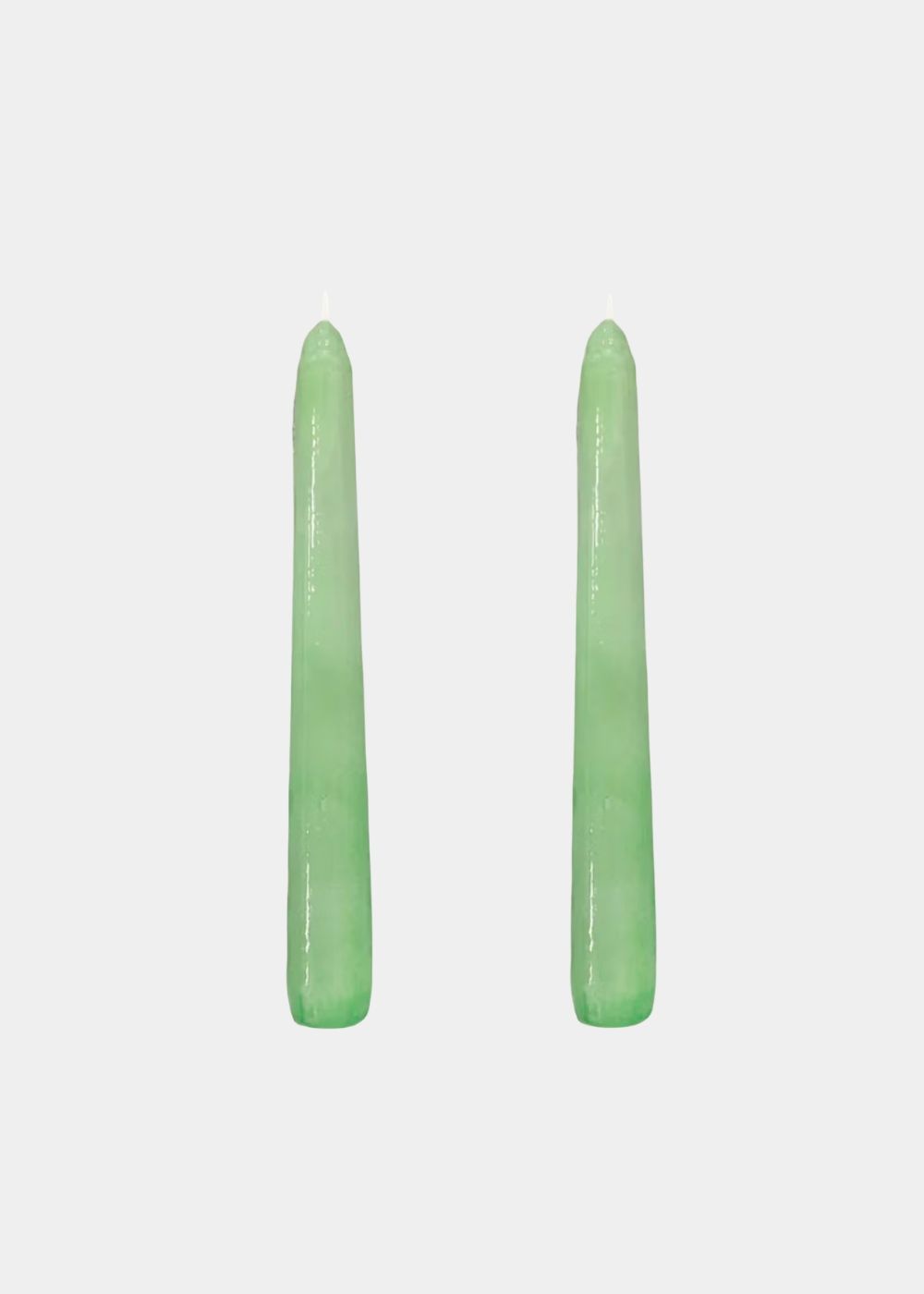 Dupla Vela Castiçal Cônica Verde Claro P