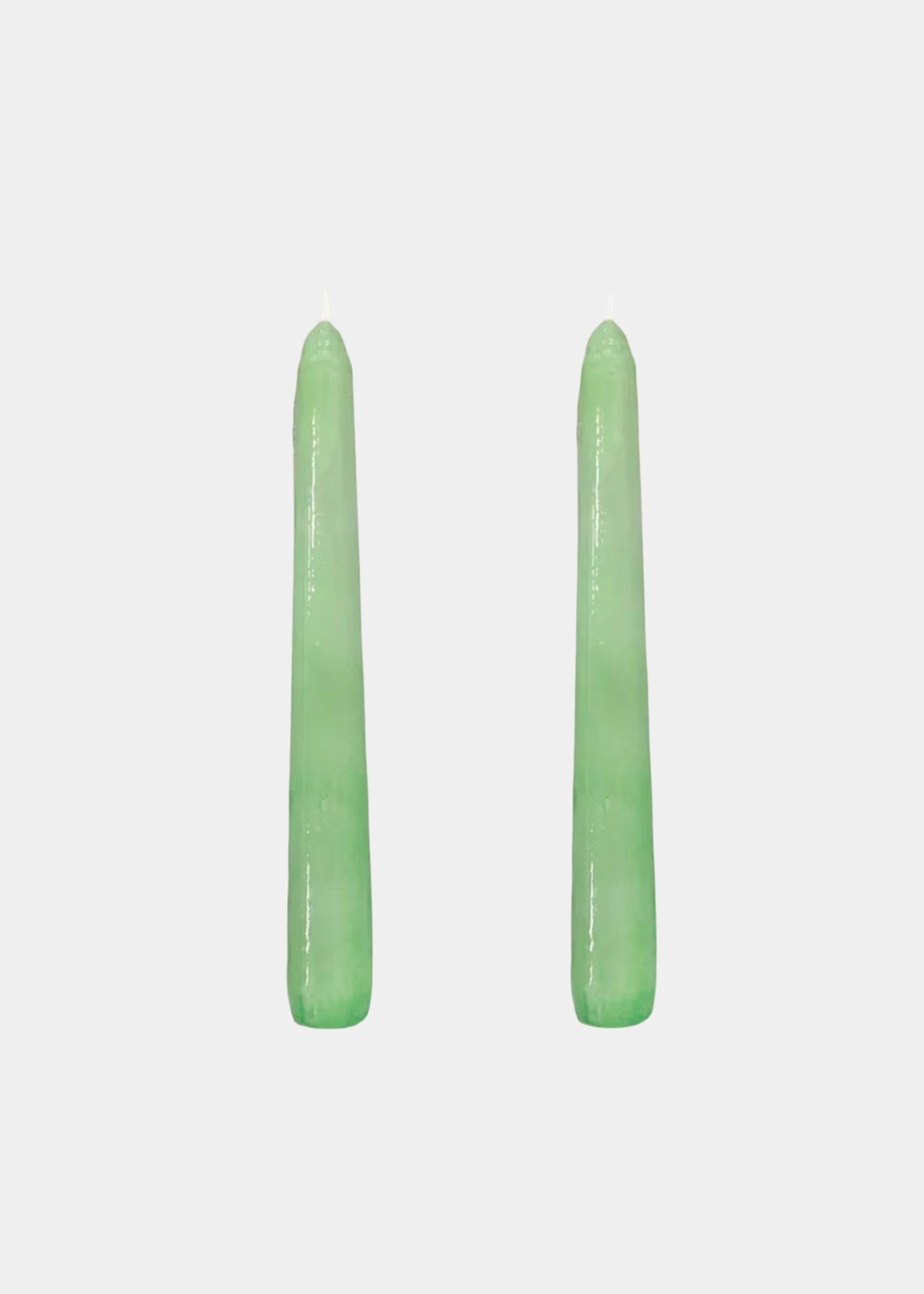 Dupla Vela Castiçal Cônica Verde Claro P 1