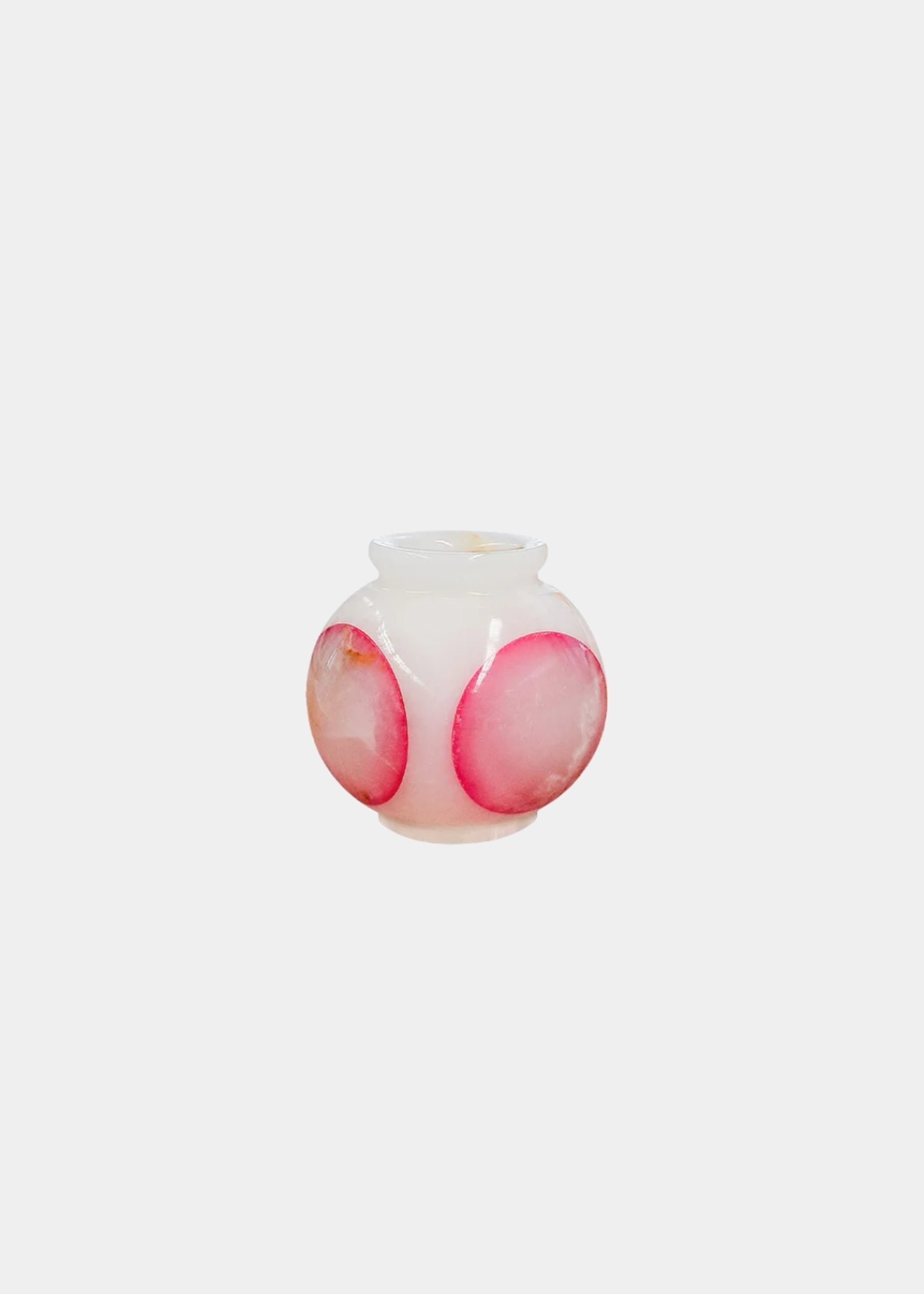 Vaso De Onix Esfera Rosa 2