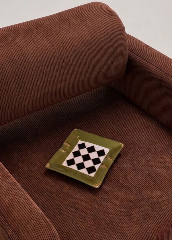 Cinzeiro Checkered Olive