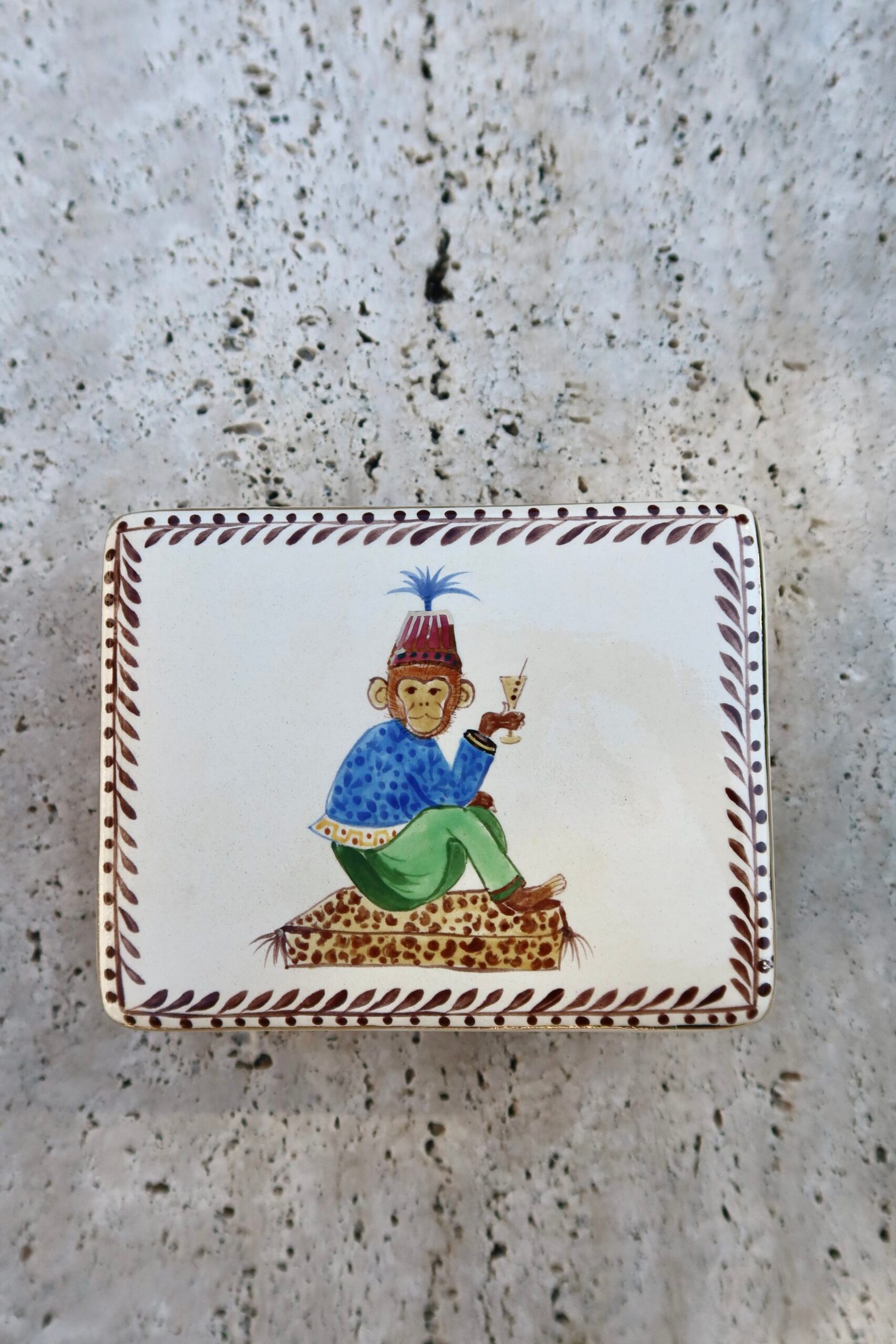Caixa decorativa Monkey Martini 3