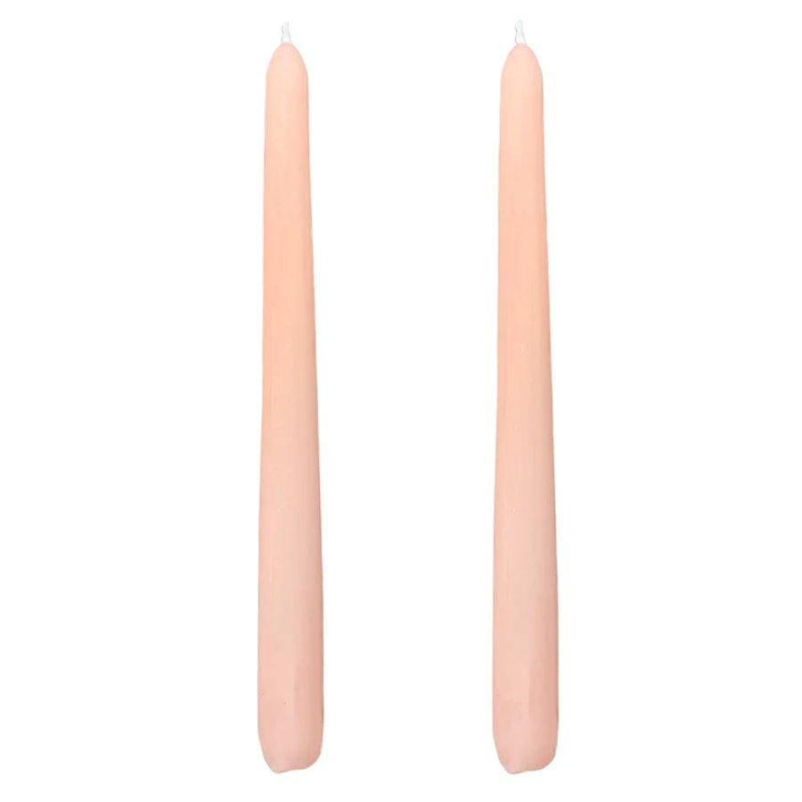 Dupla Vela Castiçal Cônica Rosa G
