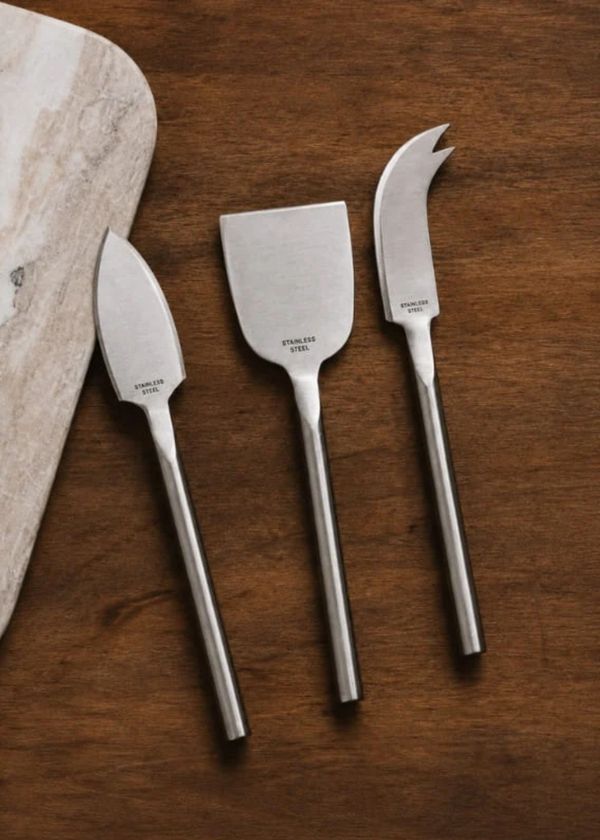 Set de Espátulas para Queijo em Aço Inox