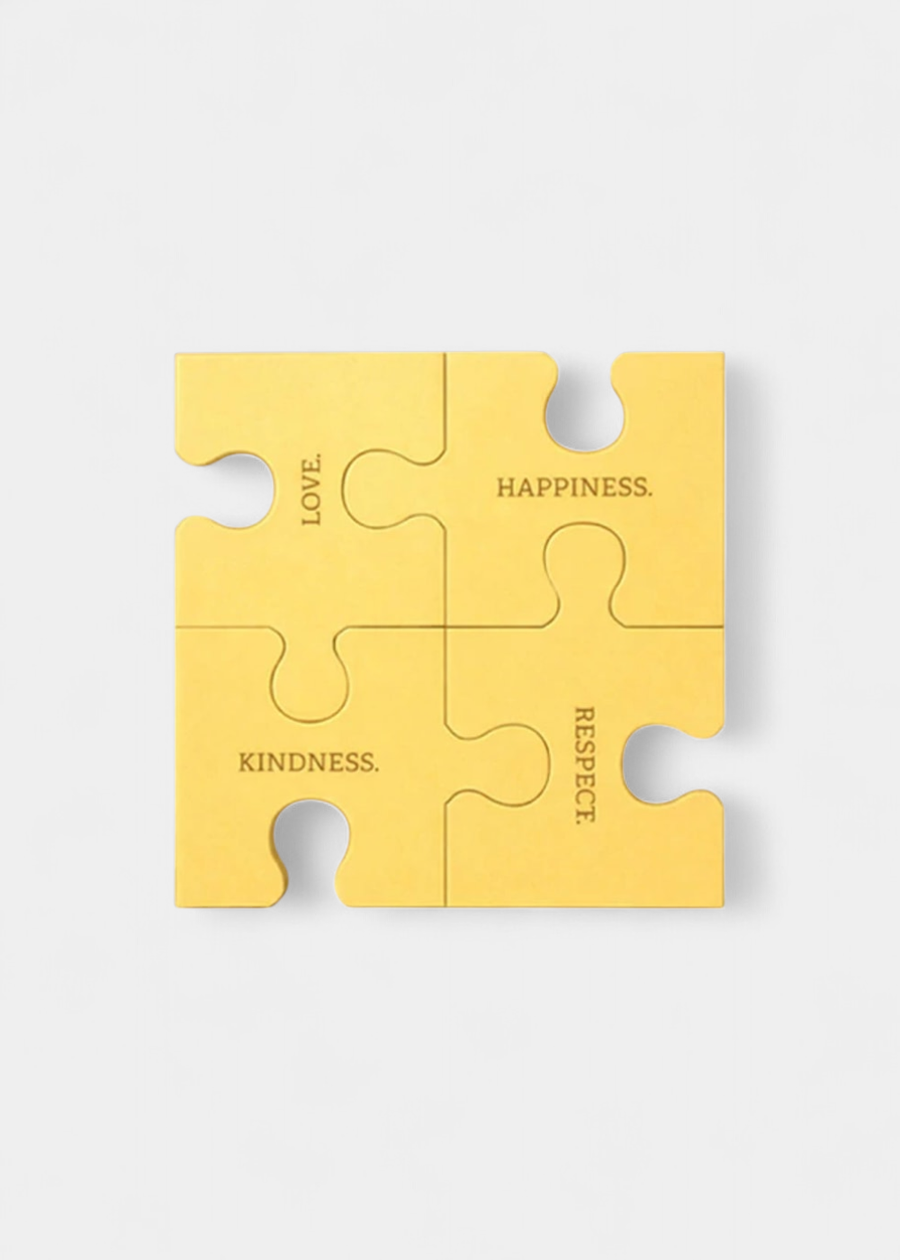 Puzzle 4 Peças Dourado