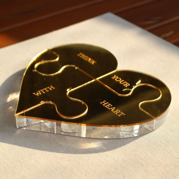 Puzzle Coração Gold