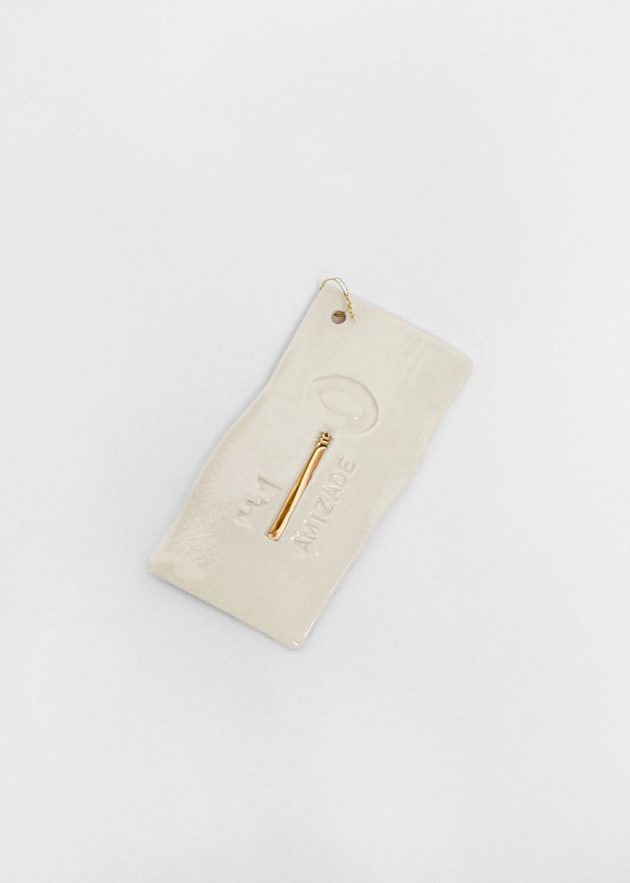 Chave De Porcelana Com Ouro - Amizade