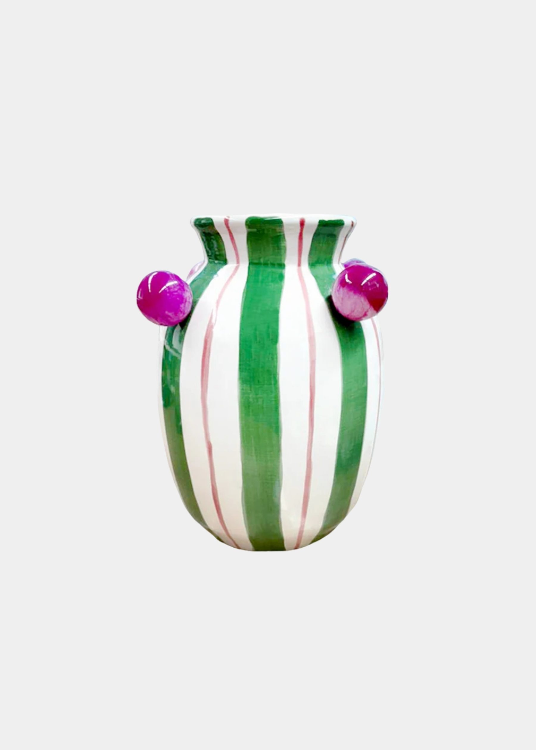 Vaso Cerâmica Verde Ágatas 2